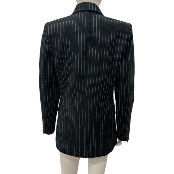 Nili Lotan Valerie Pinstripe Virgin Wool Oversized Boyfriend Blazer Size 4 NEW - Picture 15 of 15